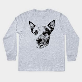 Australian Cattle Dog gift for Blue Heeler Owners Kids Long Sleeve T-Shirt